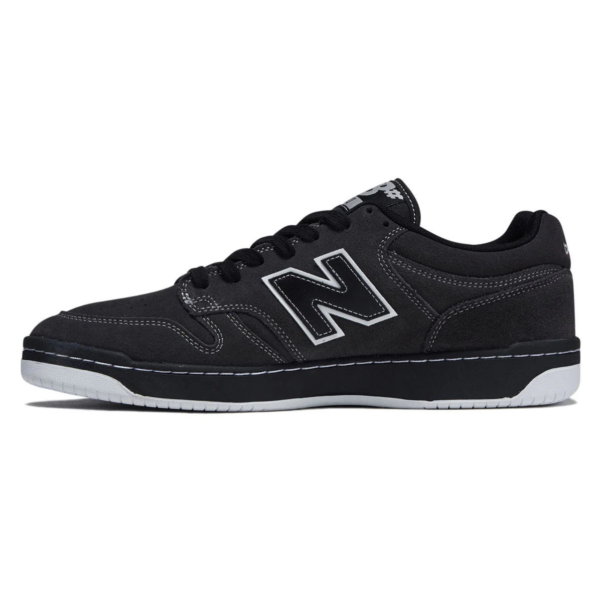 New Balance 480 Shoes - Dark Grey/Black - Image 2