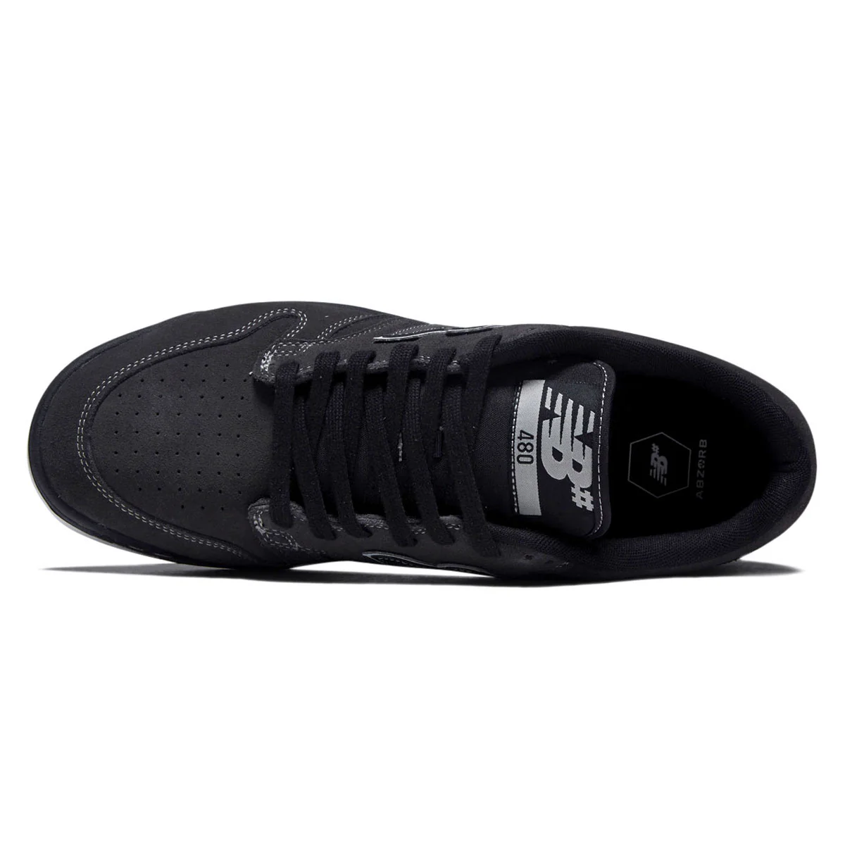 New Balance 480 Shoes - Dark Grey/Black - Image 3
