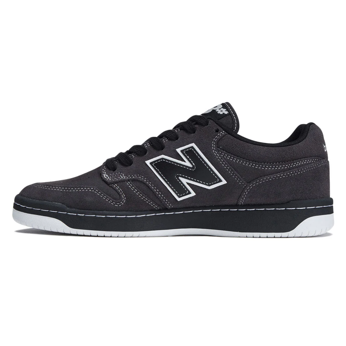 New Balance 480 Wide Shoes - Dark Grey/Black - Image 2