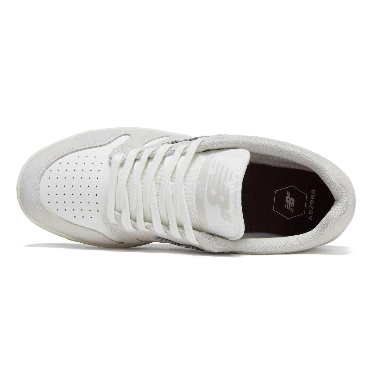 New Balance 480 Wide Shoes - Vanilla/Vanilla - Image 3