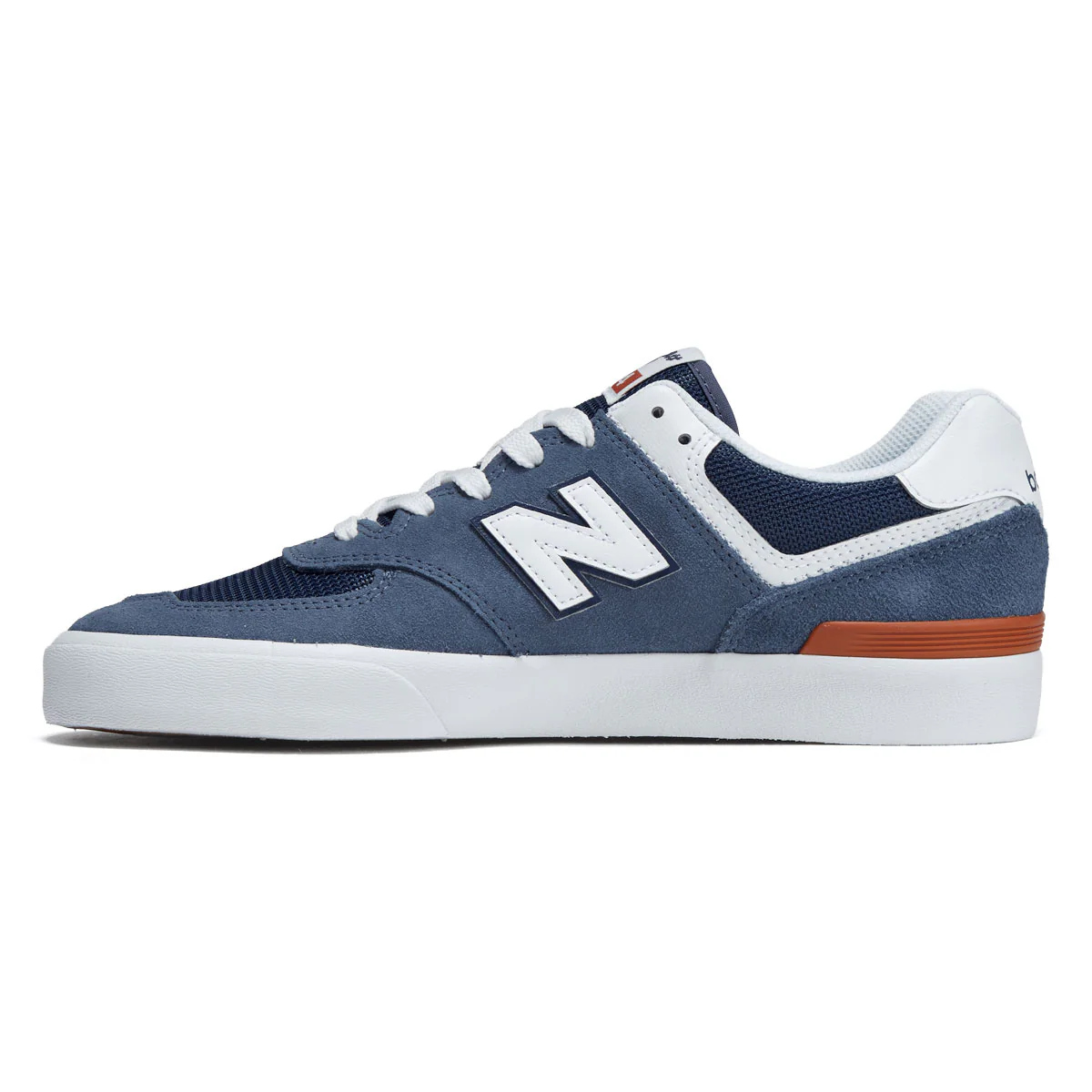 New Balance 574 Vulc Shoes - Blue/White - Image 2