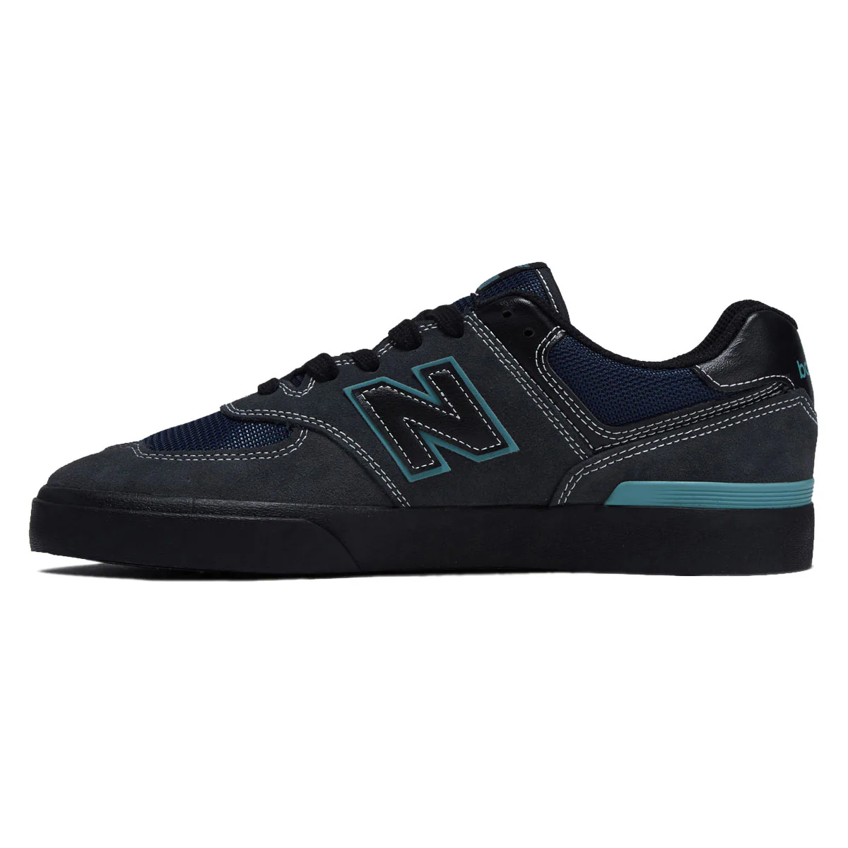 New Balance 574 Vulc Shoes - Cement/Teal - Image 2