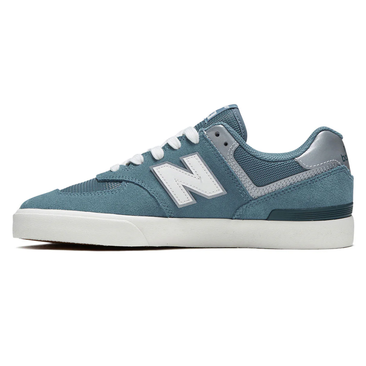 New Balance 574 Vulc Wide Shoes - Saltwater/White - Image 2