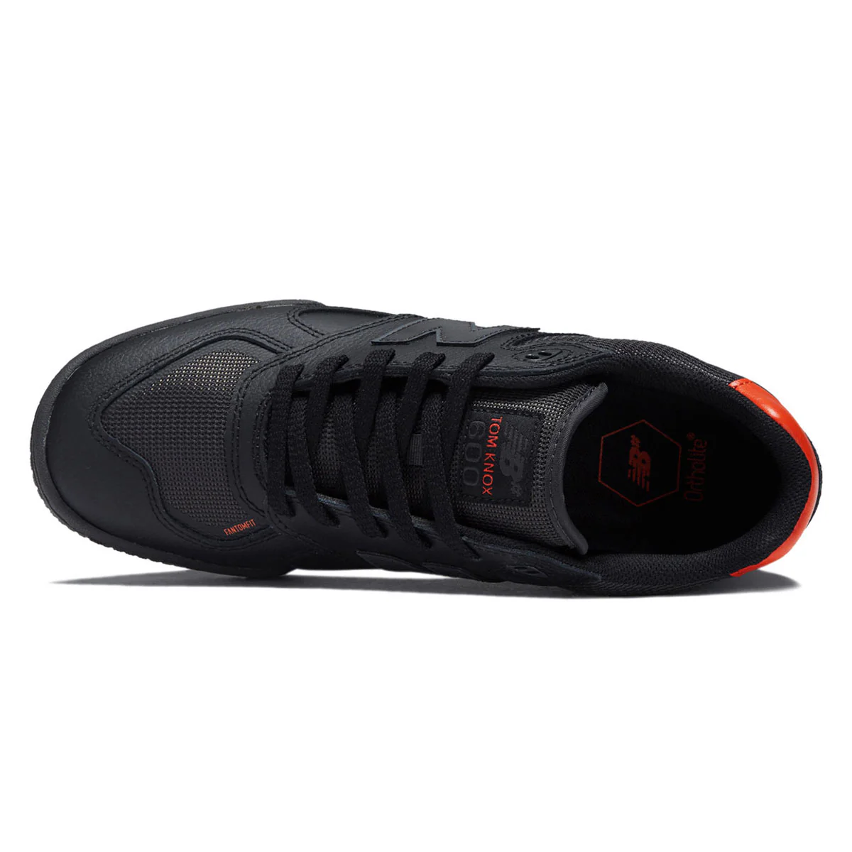 New Balance 600 Tom Knox Shoes - Black/Orange - Image 3