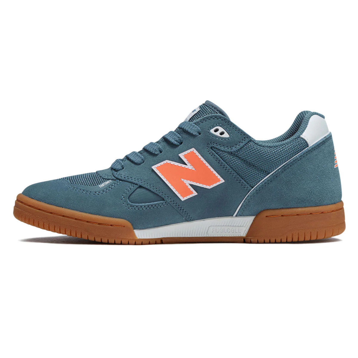 New Balance 600 Tom Knox Shoes - Saltwater/Orange - Image 2