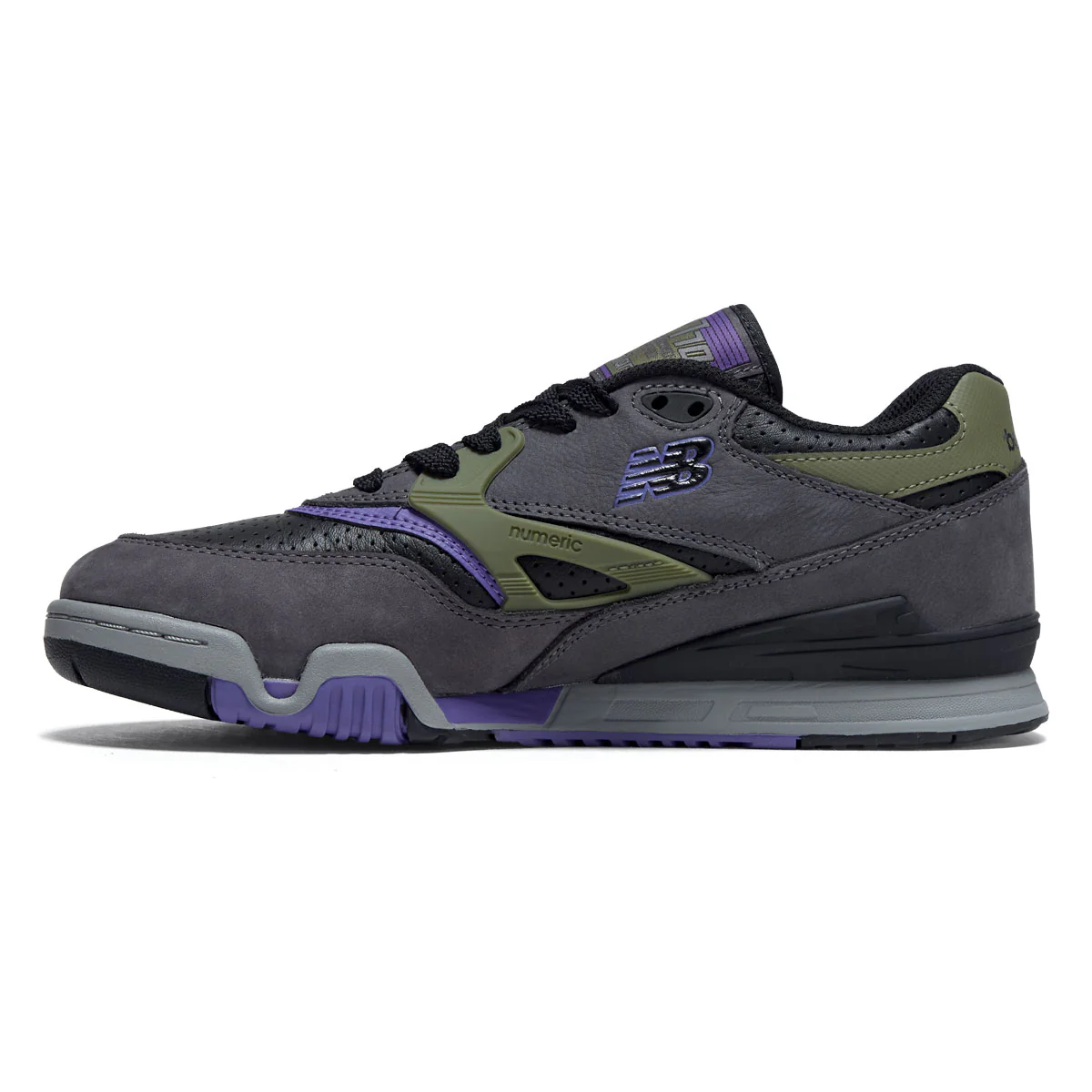 New Balance 770 Shoes - Grey/Olive/Purple - Image 2