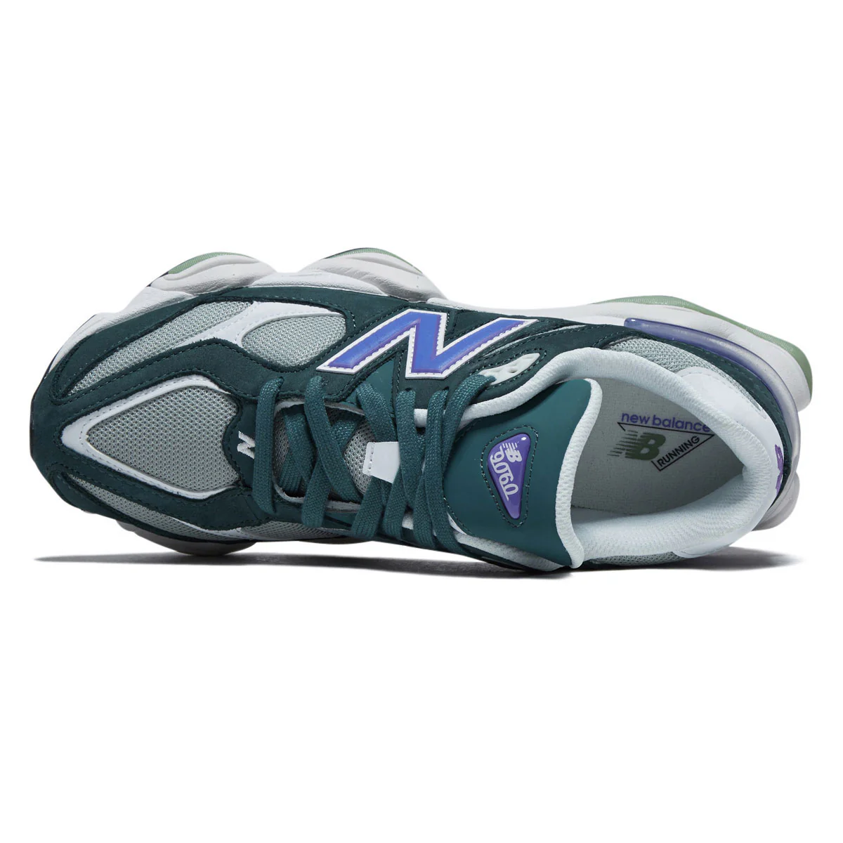 New Balance 9060 Shoes - New Spruce/Electric Indigo - Image 3