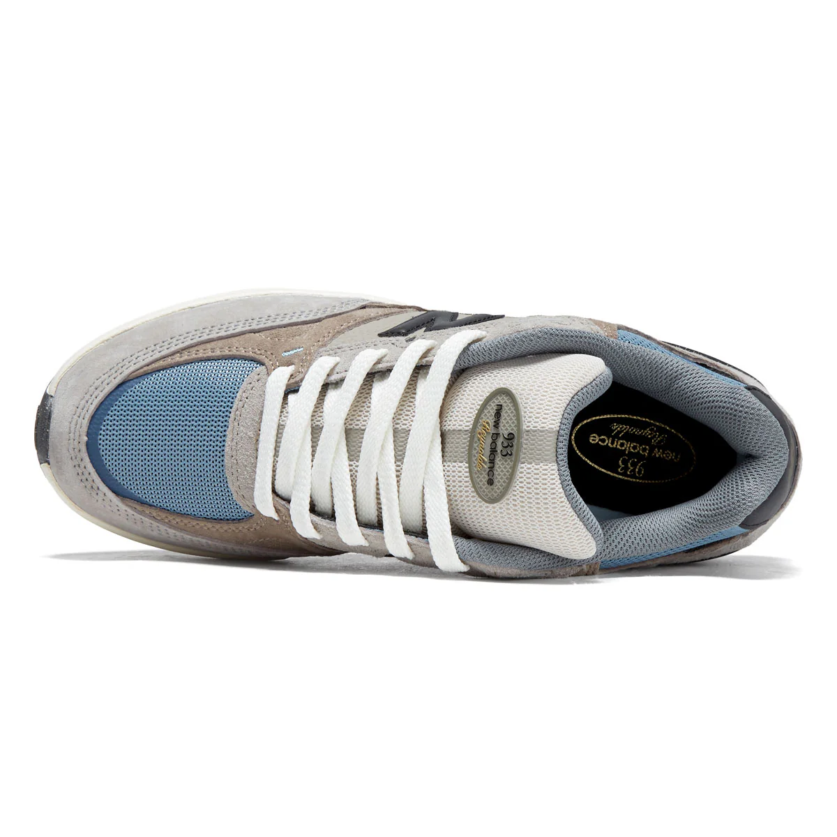 New Balance Andrew Reynolds 933 Shoes - Mushroom/Light Blue - Image 3