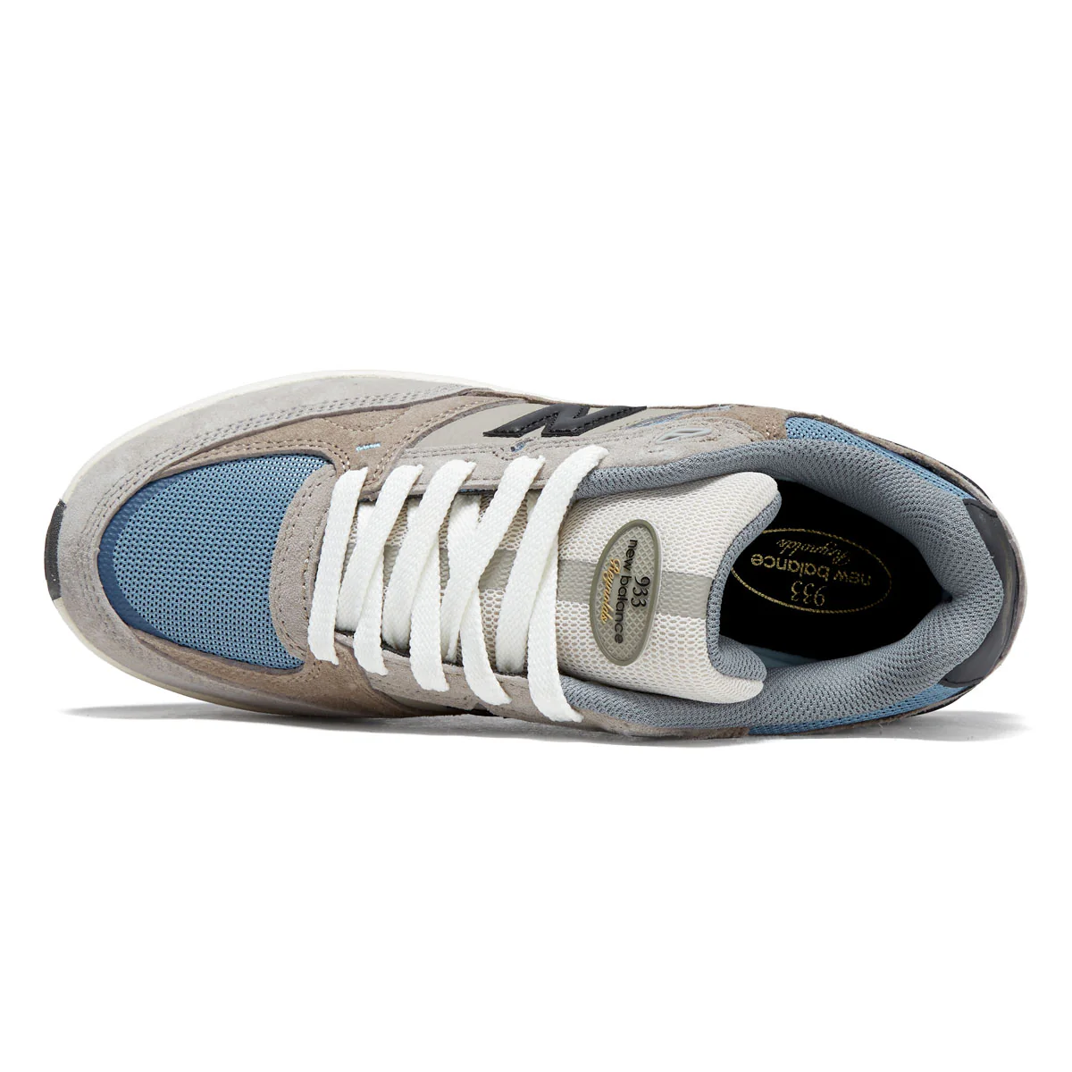 New Balance Andrew Reynolds 933 Wide Shoes - Mushroom/Light Blue - Image 3