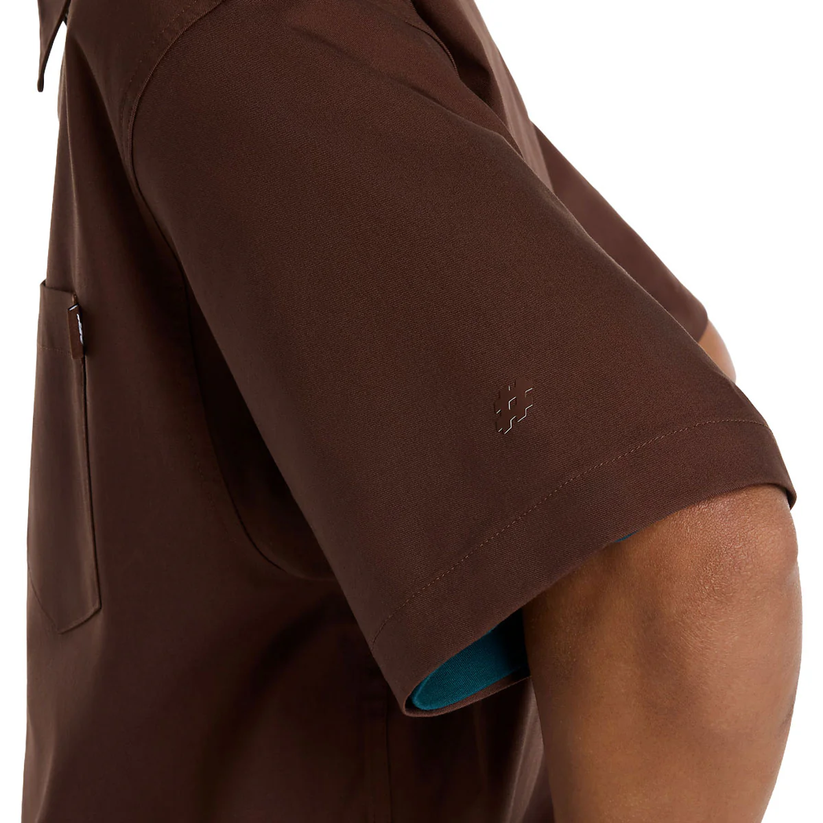 New Balance Numeric Button Up Shirt - Pumpernickel - Image 4