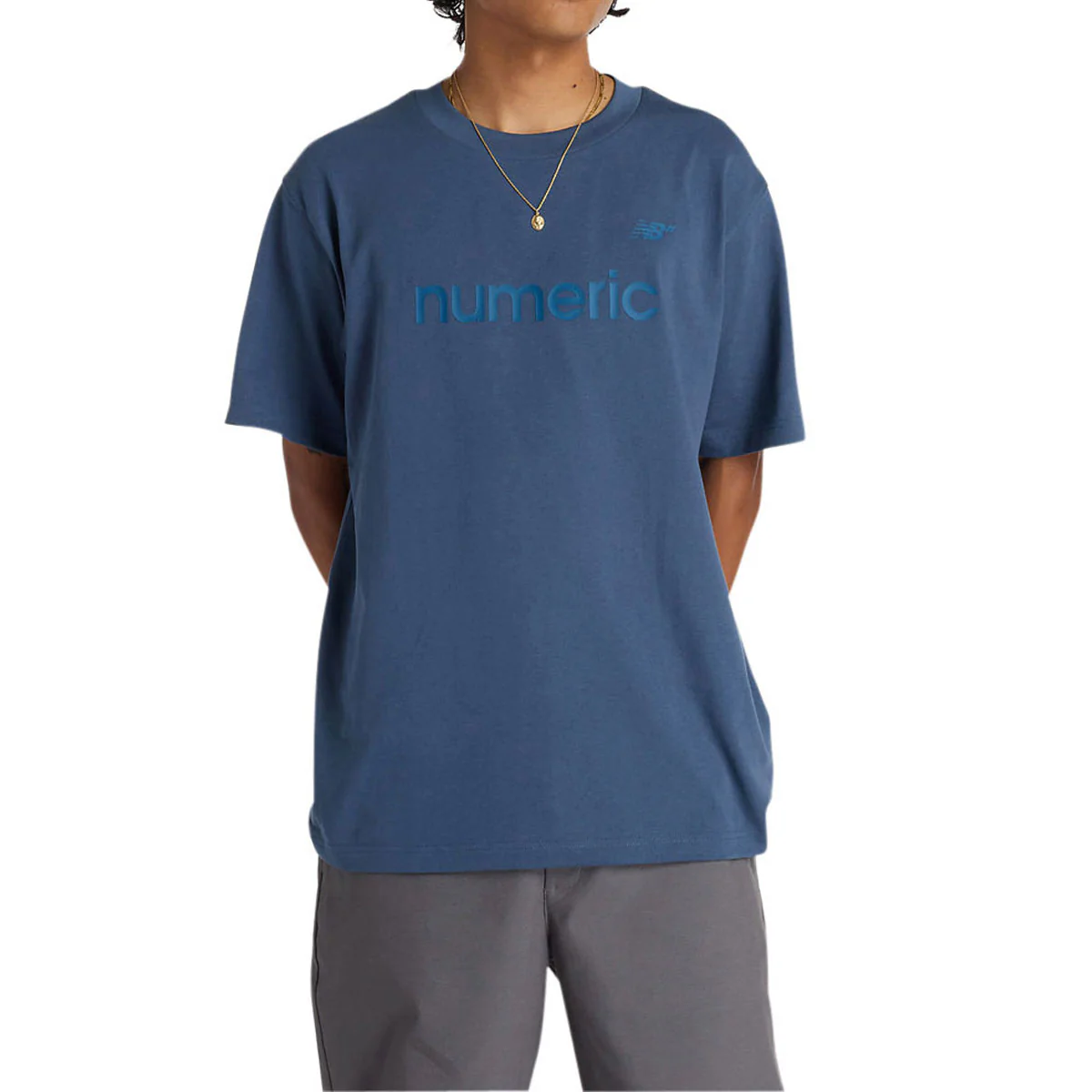 New Balance Numeric Cotton T-Shirt - Blue - Image 2