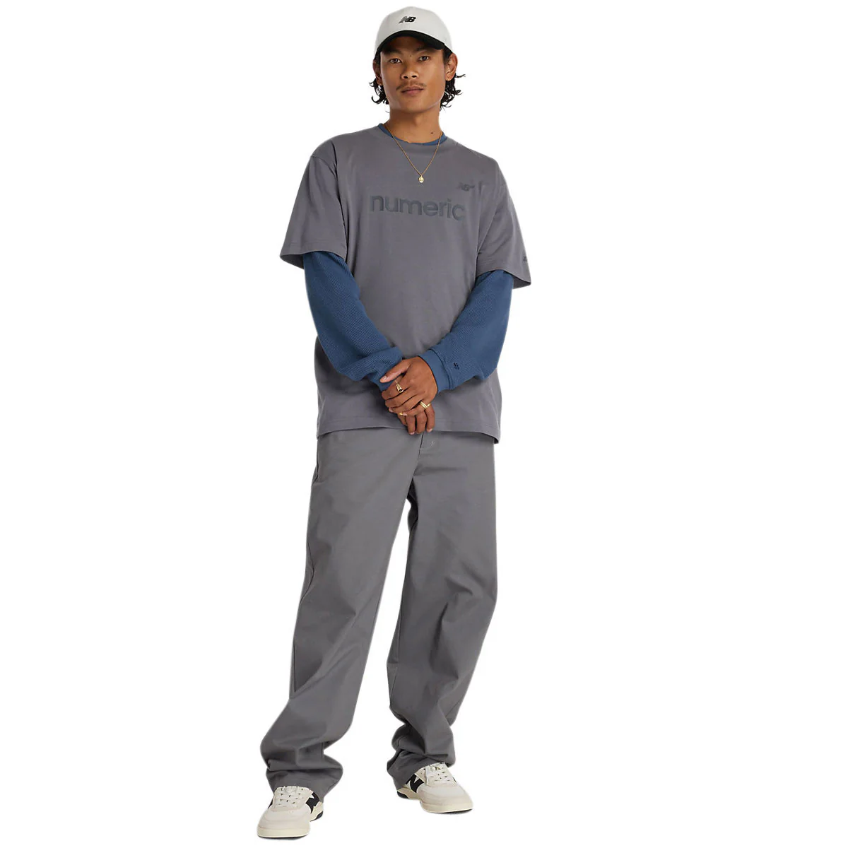 New Balance Numeric Cotton T-Shirt - Castlerock - Image 5
