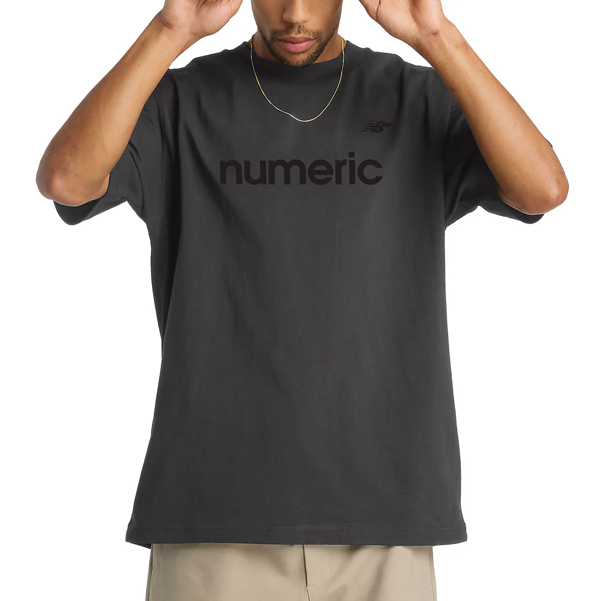 New Balance Numeric Cotton T-Shirt - Faded Black - Image 2