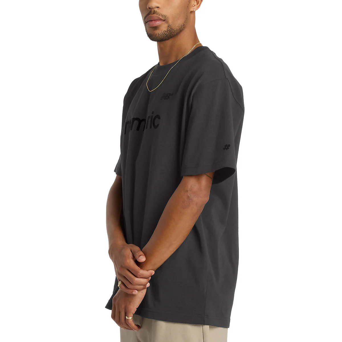 New Balance Numeric Cotton T-Shirt - Faded Black - Image 4