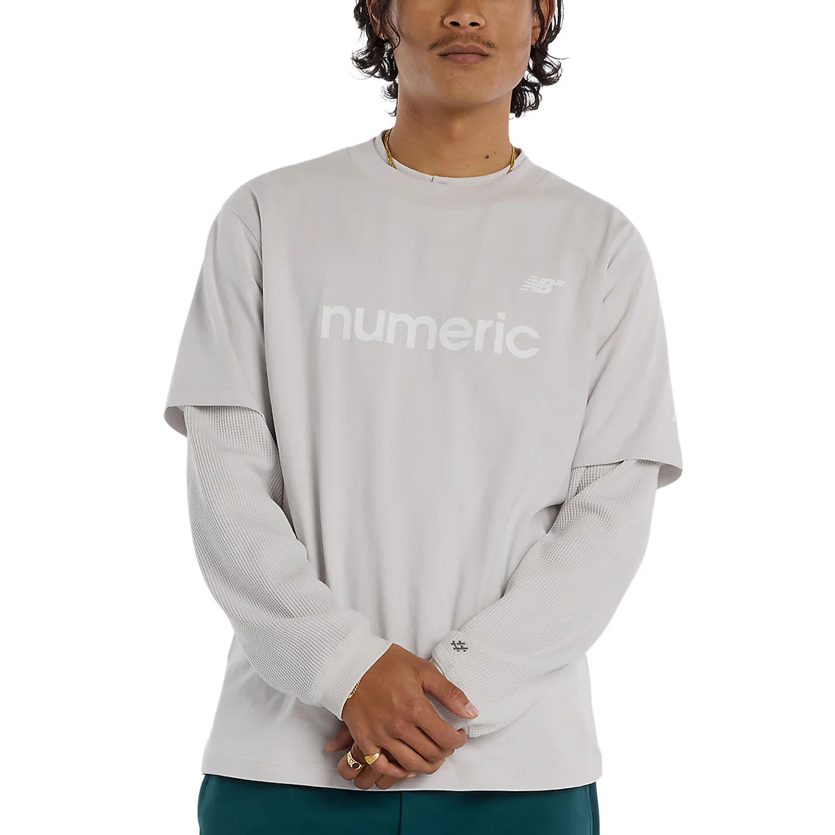 New Balance Numeric Cotton T-Shirt - Grey Matter - Image 2