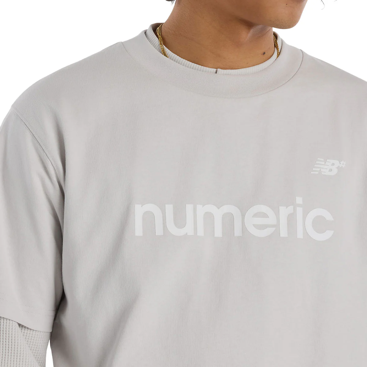 New Balance Numeric Cotton T-Shirt - Grey Matter - Image 3