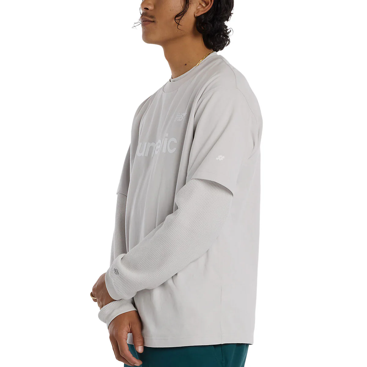 New Balance Numeric Cotton T-Shirt - Grey Matter - Image 4