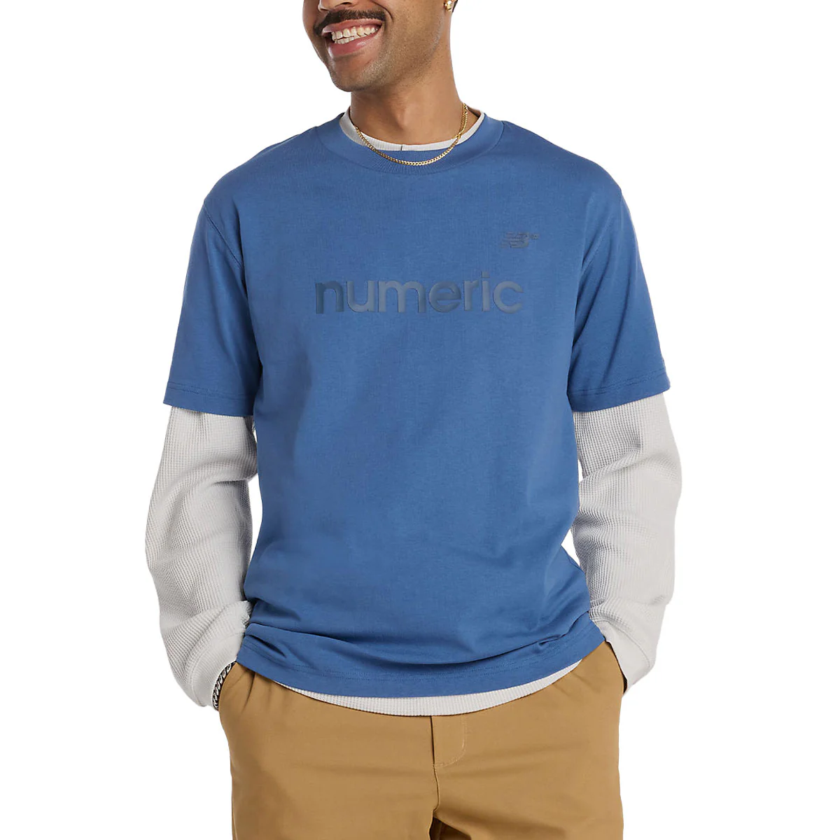New Balance Numeric Cotton T-Shirt - Magic Blue - Image 2