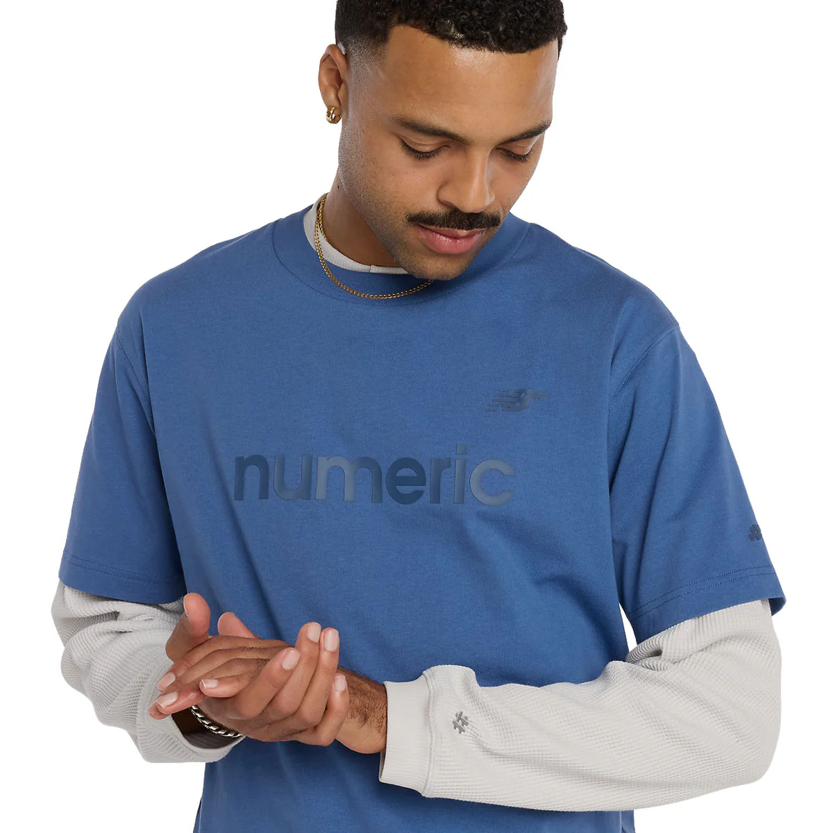 New Balance Numeric Cotton T-Shirt - Magic Blue - Image 3