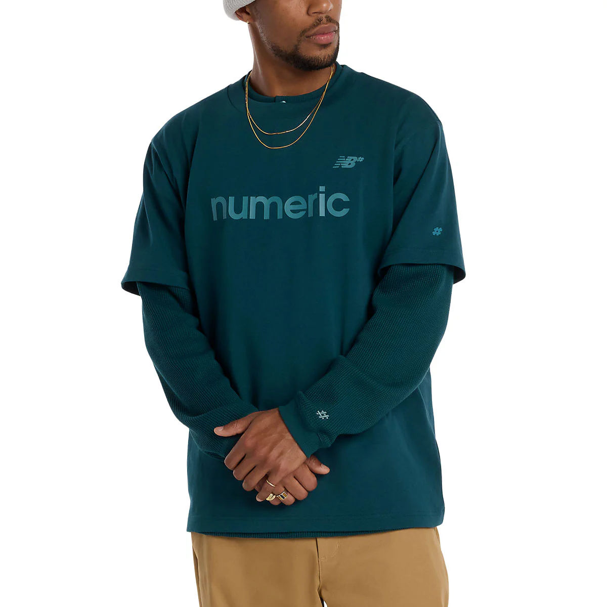 New Balance Numeric Cotton T-Shirt - Medusa Green - Image 2