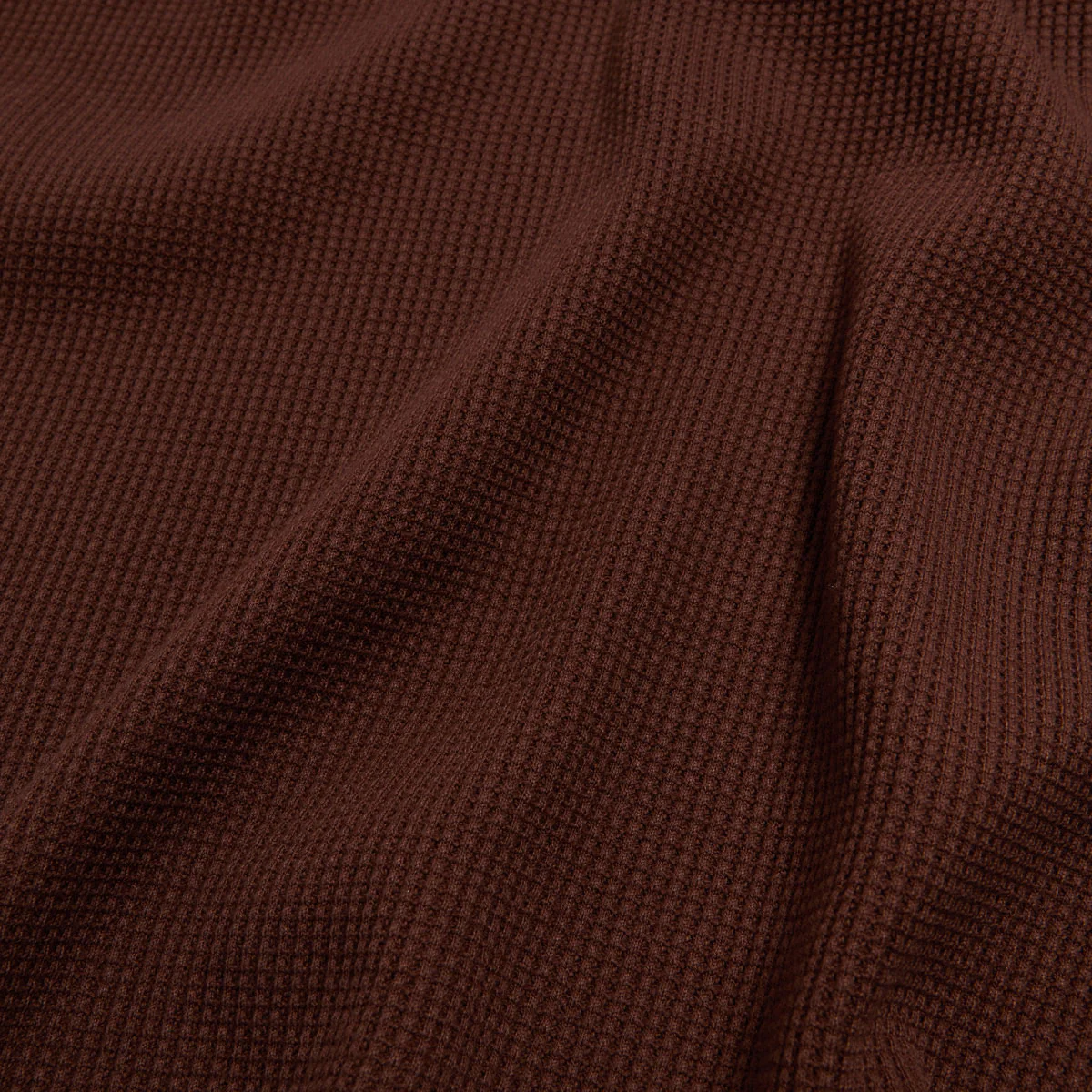 New Balance Numeric Waffle Knit Long Sleeve Henley Shirt - Rich Oak - Image 4
