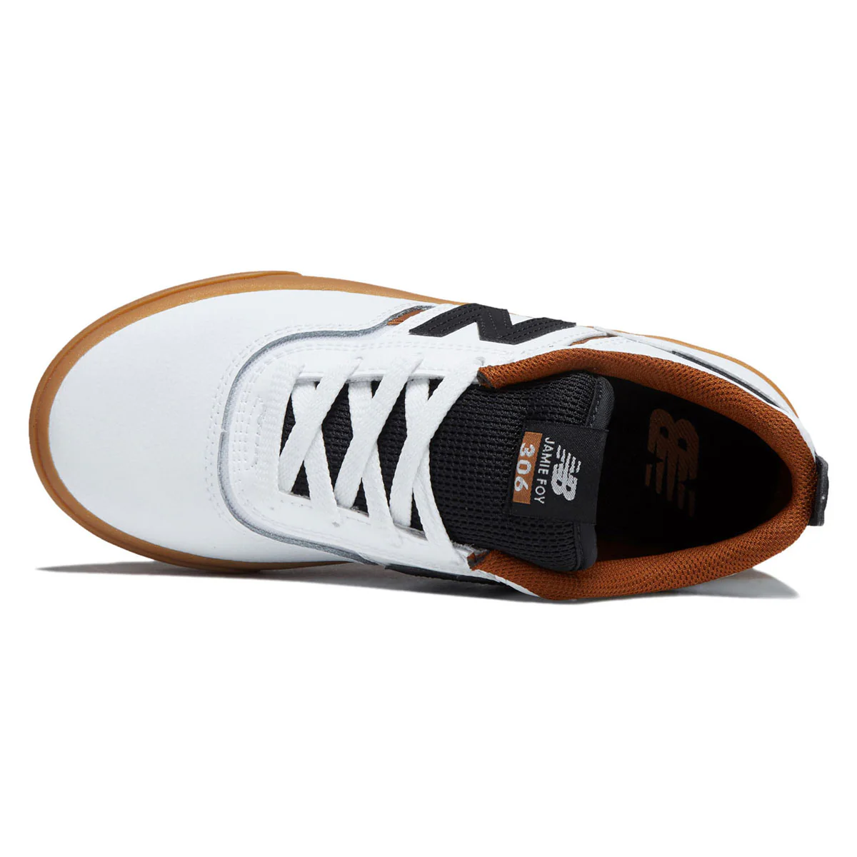 New Balance Youth 306 Foy Shoes - White/Gum - Image 3