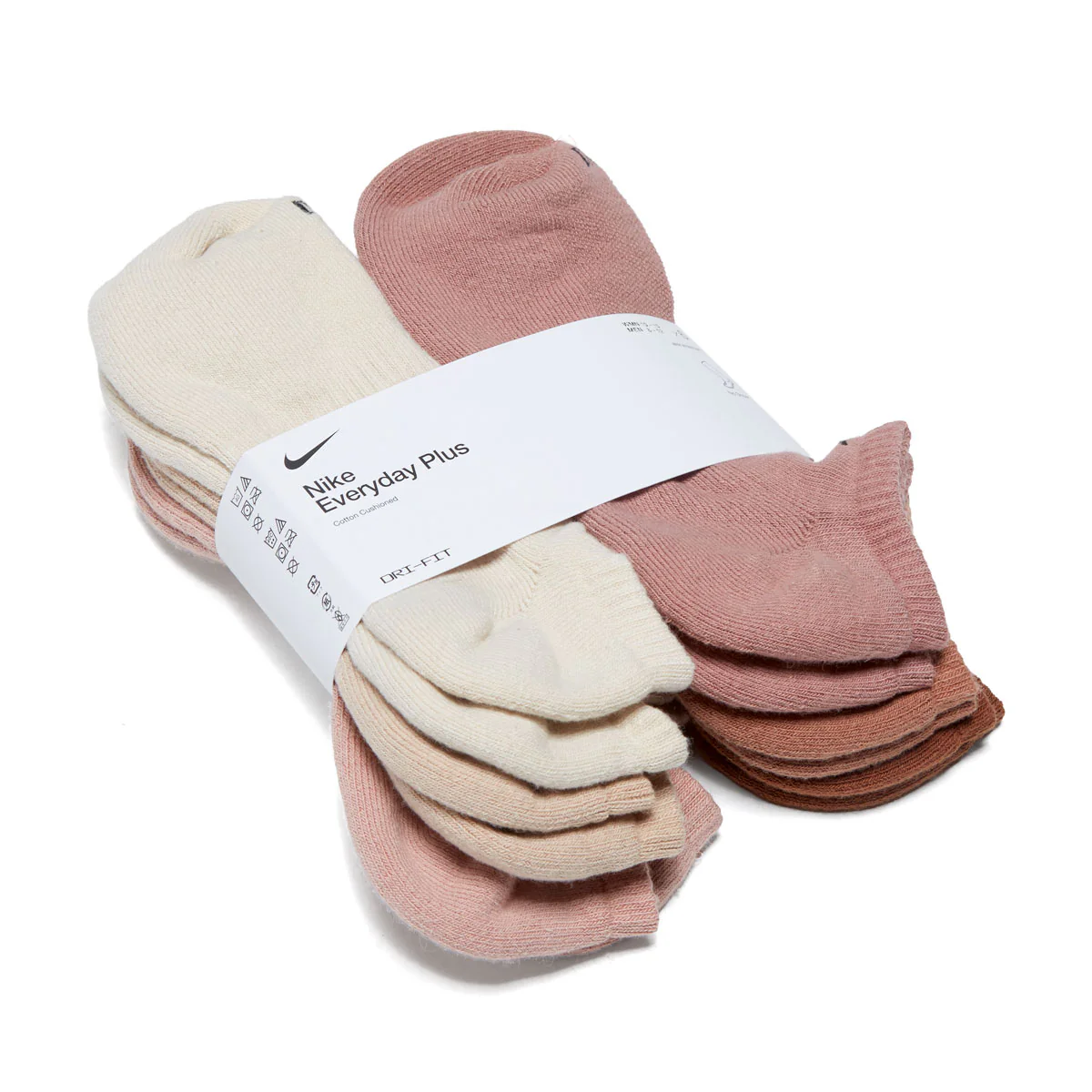 Nike Everyday Plus Cushioned 6 Pack Of Ankle Socks - Multi-Color II - Image 2