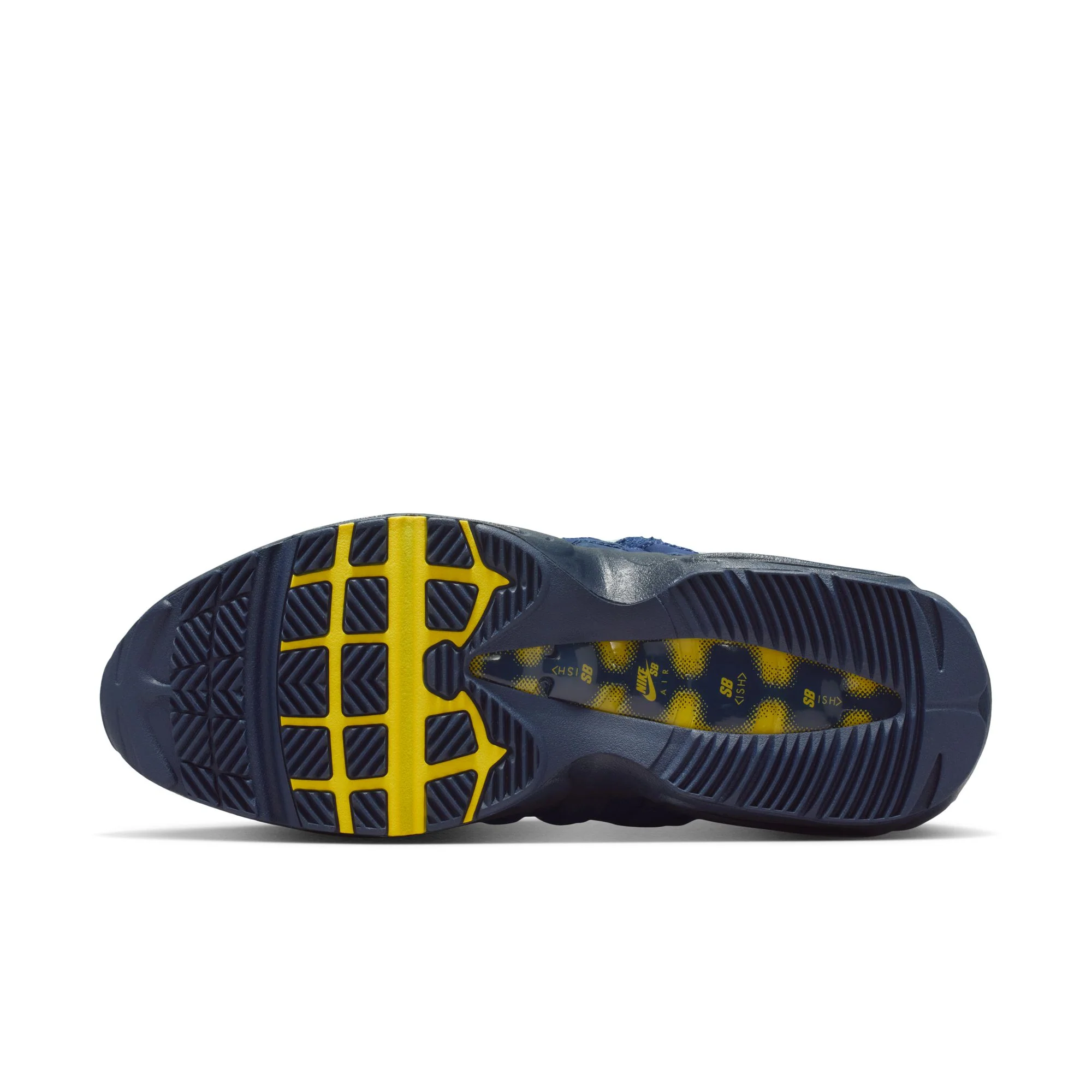 Nike SB Air Max 95 Shoes - Obsidian/Speed Yellow/Midnight Navy/Navy - Image 5