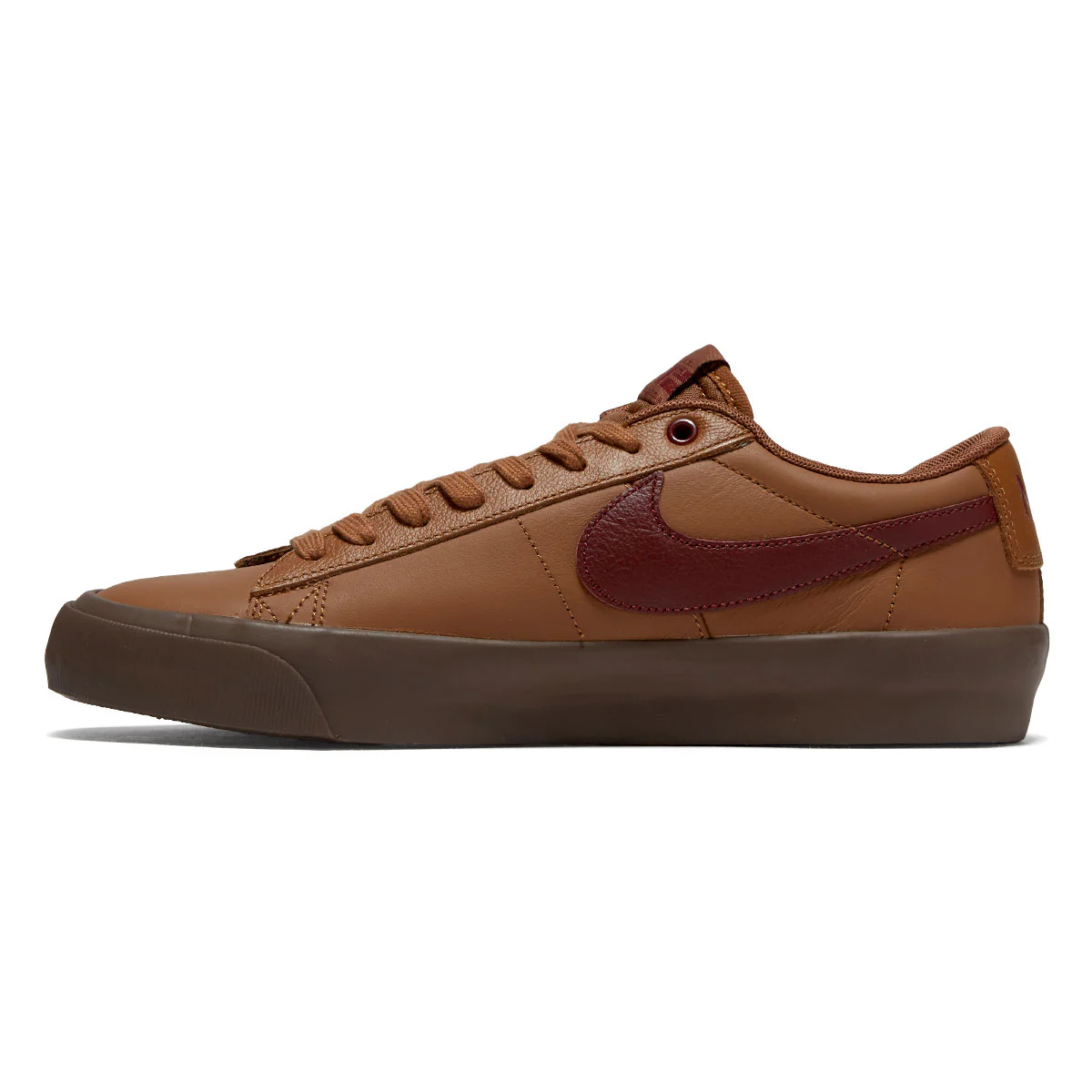 Nike SB Blazer Low Pro GT Shoes - Light British Tan/Dark Team Red - Image 2