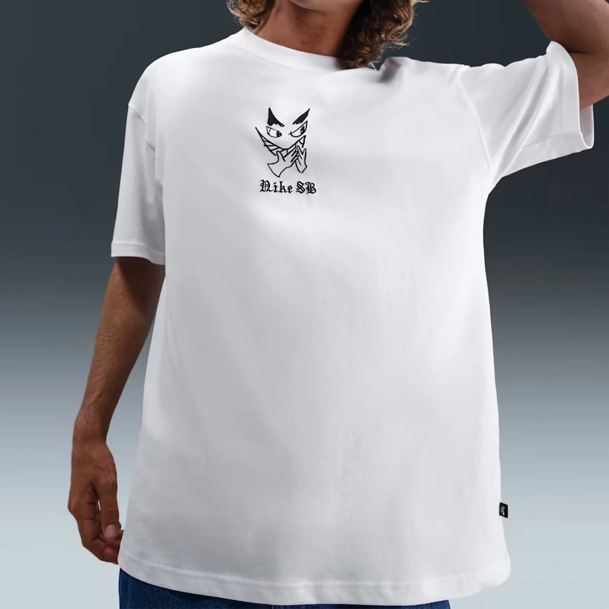 Nike SB Charcoal Dunk T-Shirt - White - Image 2