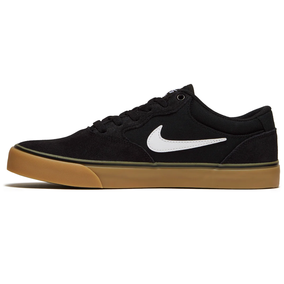 Nike SB Chron 2 Shoes - Black/White/Black/Gum Light Brown - Image 2