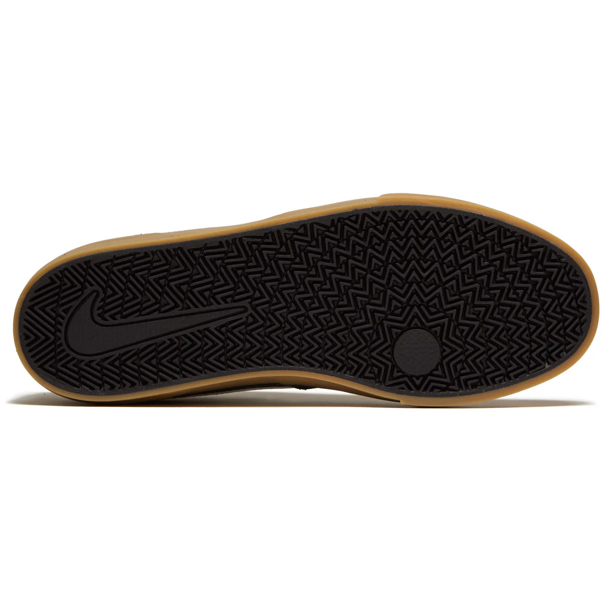 Nike SB Chron 2 Shoes - Black/White/Black/Gum Light Brown - Image 4
