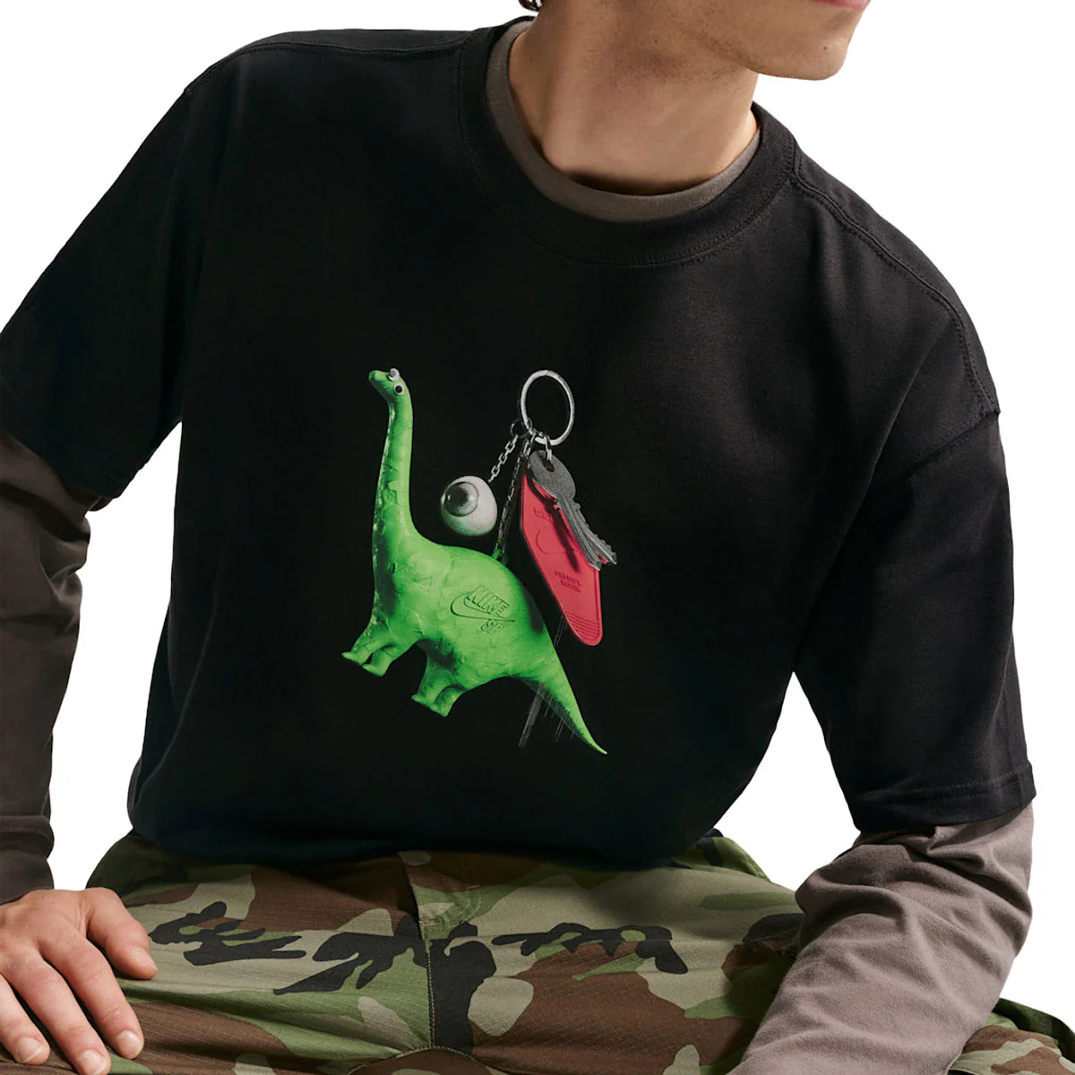 Nike SB Dino Keychain T-Shirt - Black - Image 3