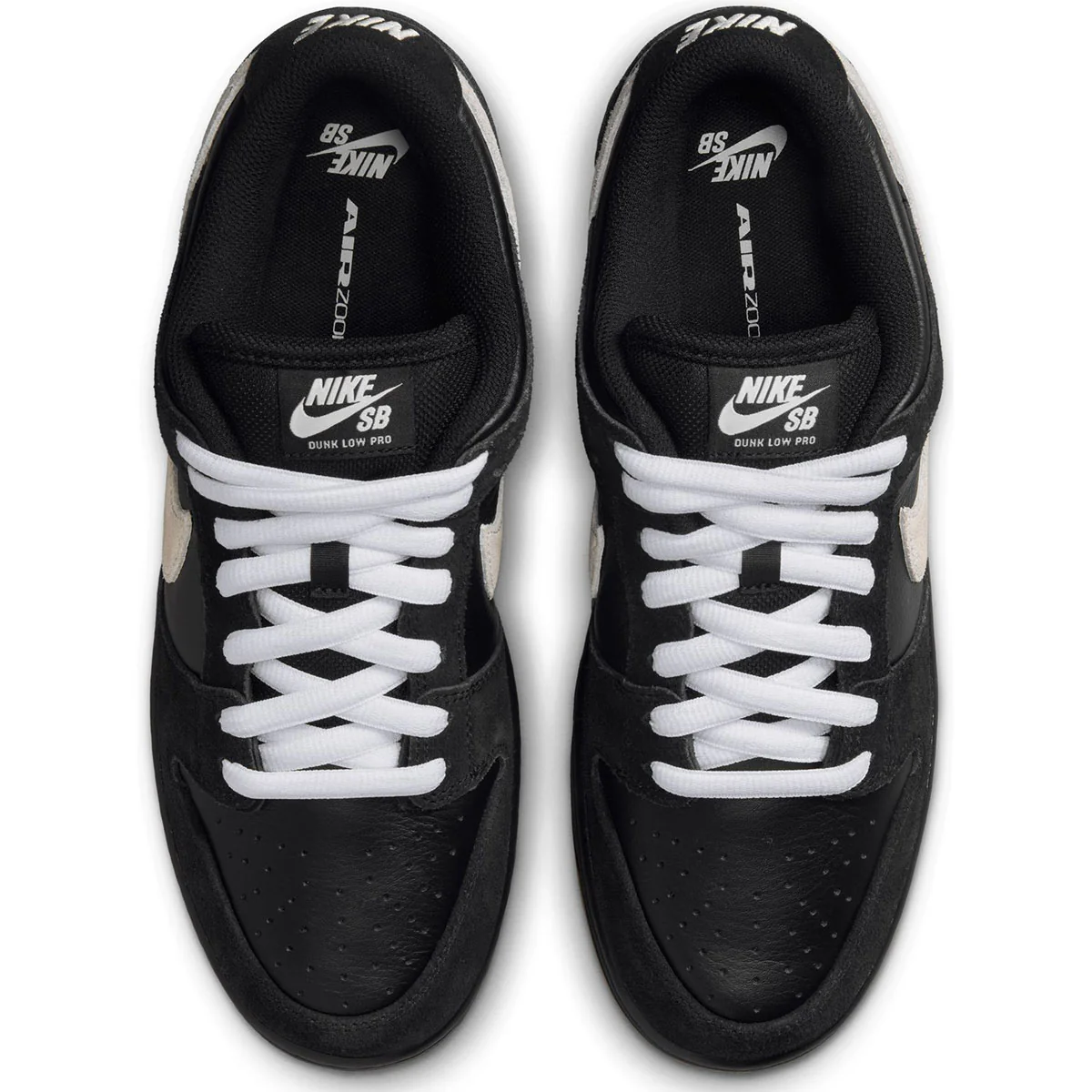 Nike SB Dunk Low Pro Shoes - Black/White/Black/Gum/Light Brown - Image 4