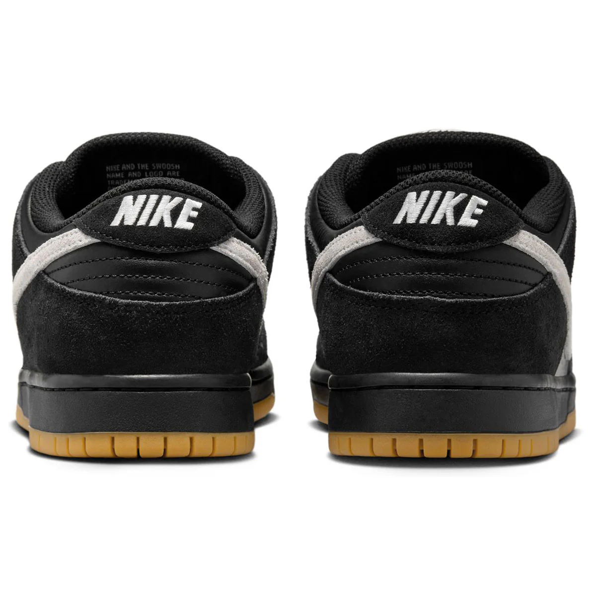 Nike SB Dunk Low Pro Shoes - Black/White/Black/Gum/Light Brown - Image 5