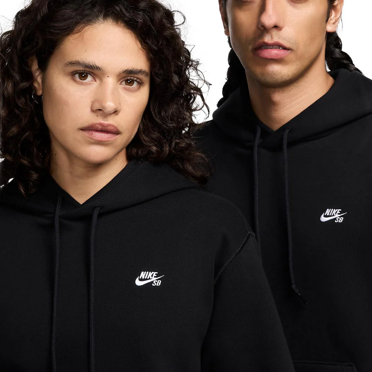 Nike SB Essentials Logo Pullover Hoodie - Black/White - Image 4