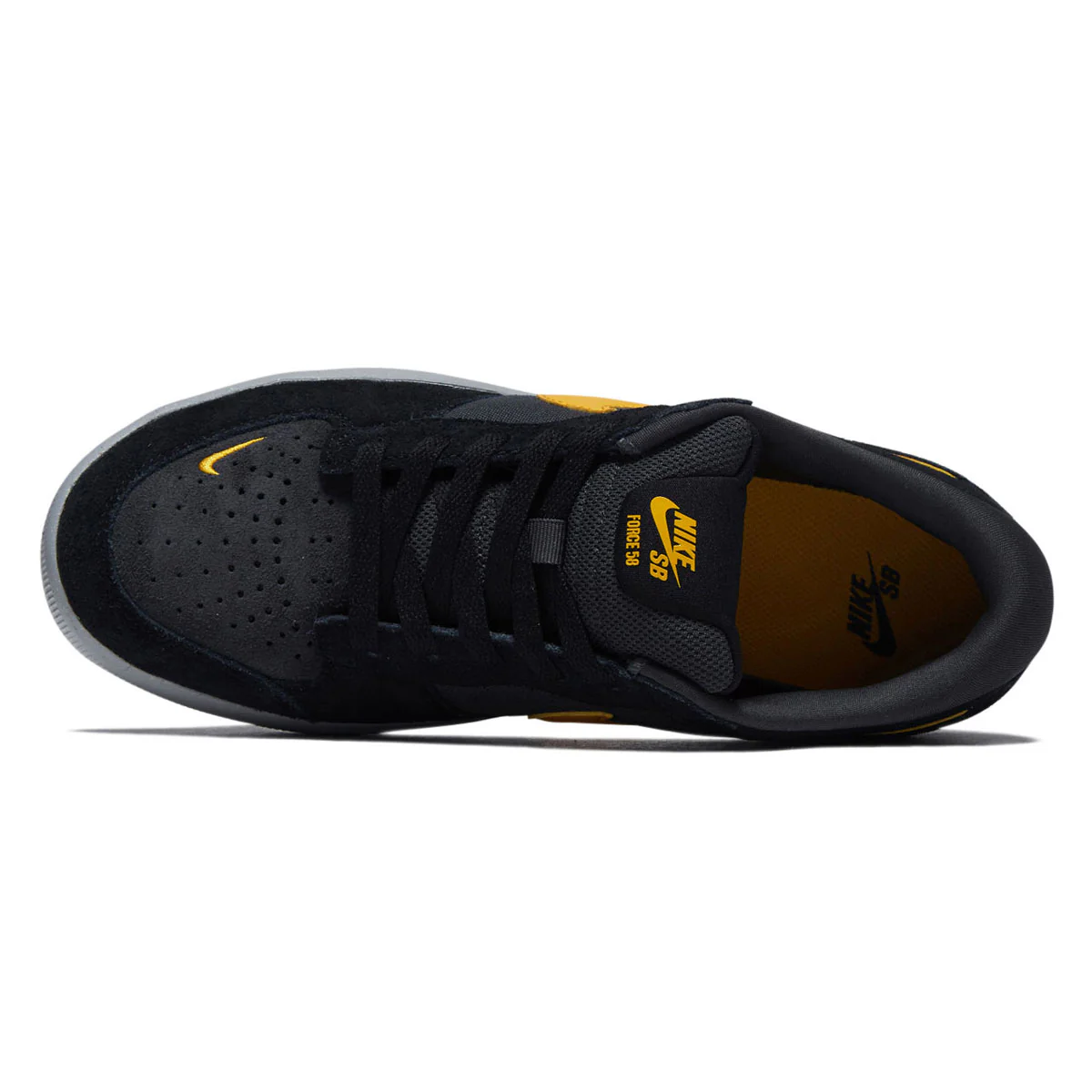 Nike SB Force 58 Shoes - Black/University Gold/Anthracite - Image 3