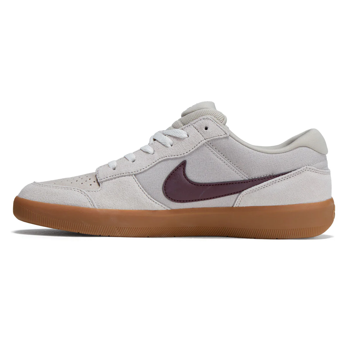 Nike SB Force 58 Shoes - Cream II/Burgundy Crush/Gum Light Brown - Image 2