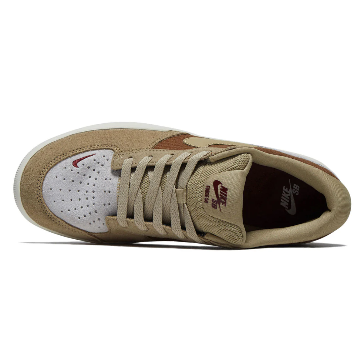 Nike SB Force 58 Shoes - Light British Tan/Parachute Beige - Image 3