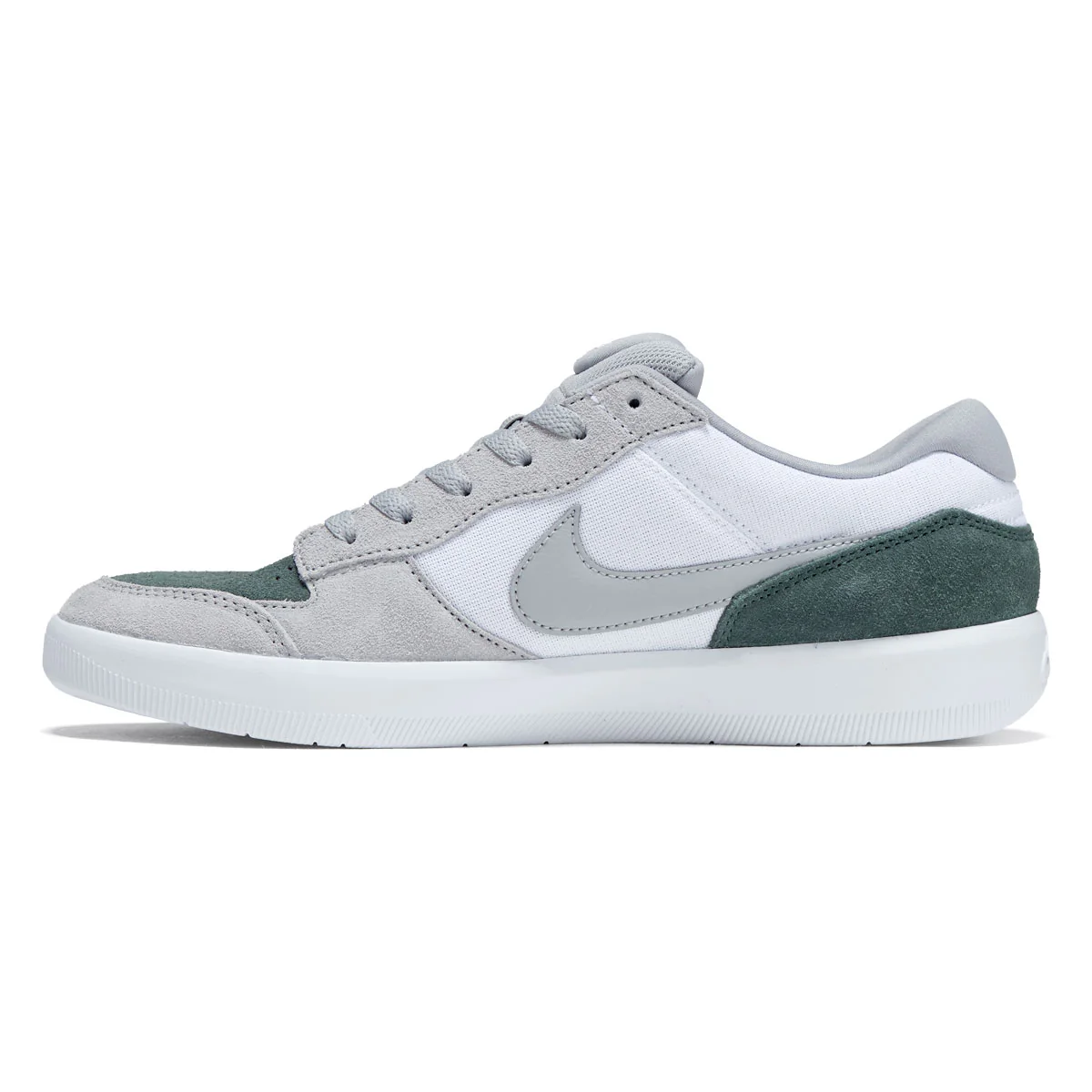 Nike SB Force 58 Shoes - White/Flat Silver/Fir/White - Image 2