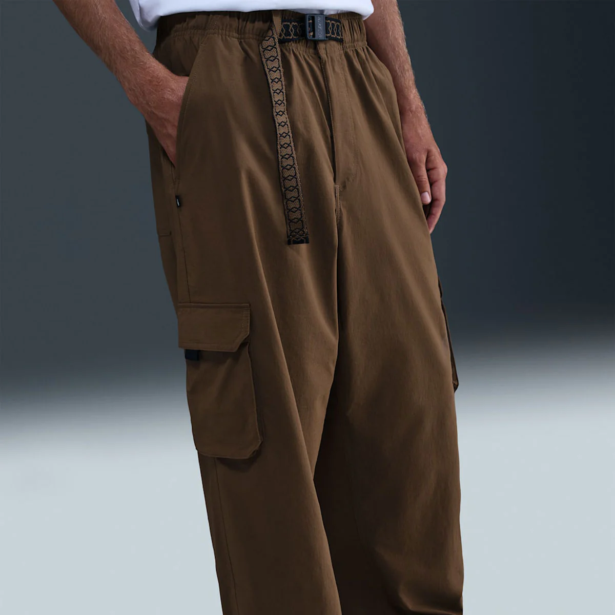 Nike SB Kearny Cargo Pants - Mosswood Brown/White - Image 3