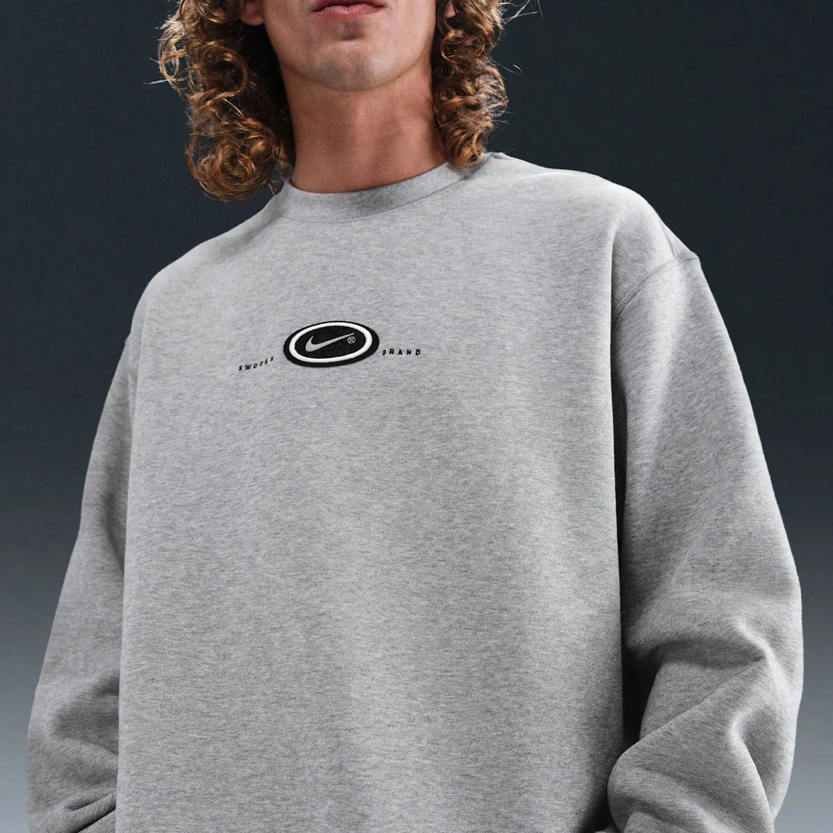 Nike SB Koston Fleece Sweatshirt - Dark Grey Heather - Image 3