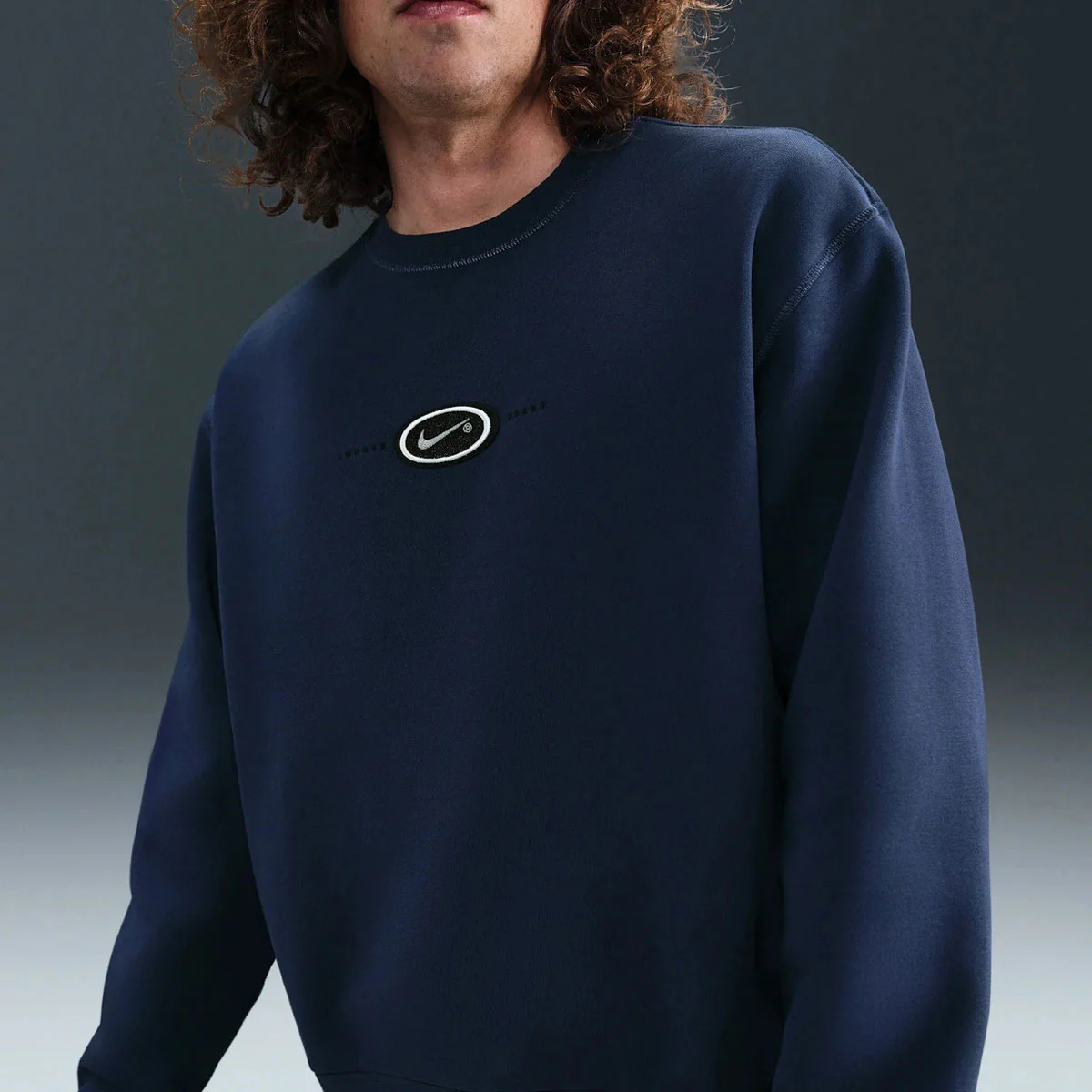 Nike SB Koston Fleece Sweatshirt - Midnight Navy - Image 3