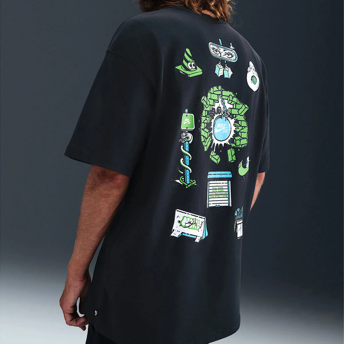 Nike SB M90 Skate Char T-Shirt - Off Noir - Image 4