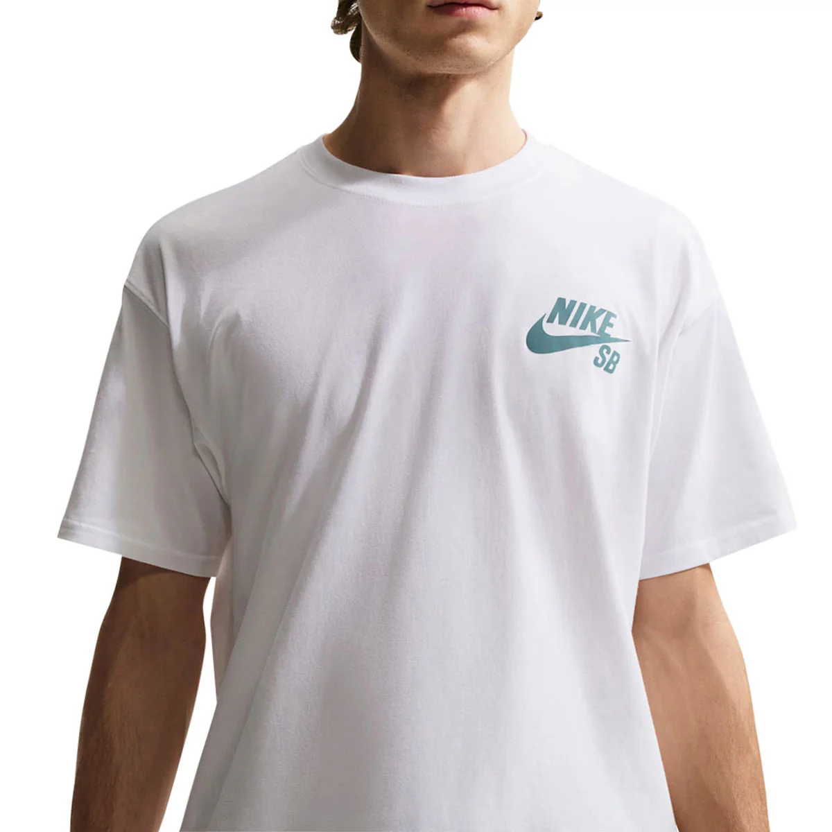 Nike SB New Logo T-Shirt - White/Blue - Image 3