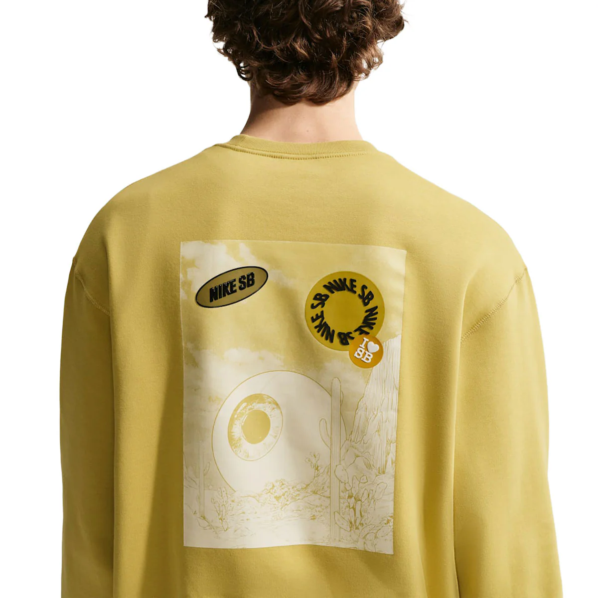 Nike SB Postcard Sweatshirt - Buff Gold - Image 2