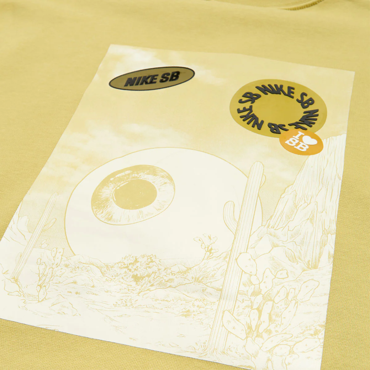 Nike SB Postcard Sweatshirt - Buff Gold - Image 4