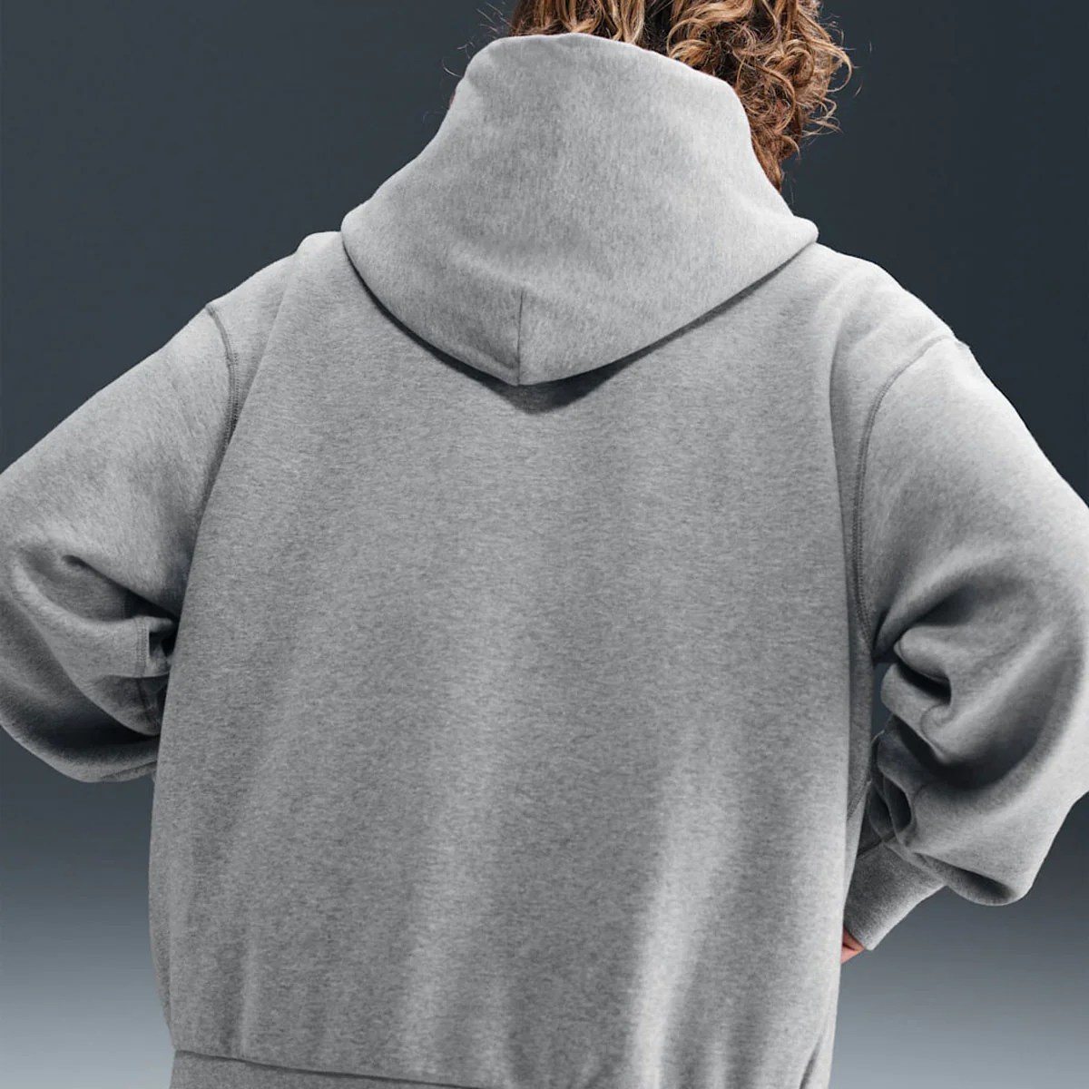 Nike SB SSNL GFX 1 Hoodie - Dark Grey Heather/White - Image 3