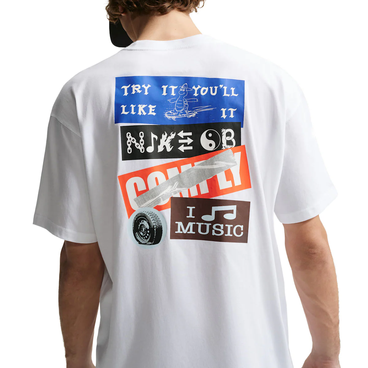 Nike SB Stickers T-Shirt - White - Image 3