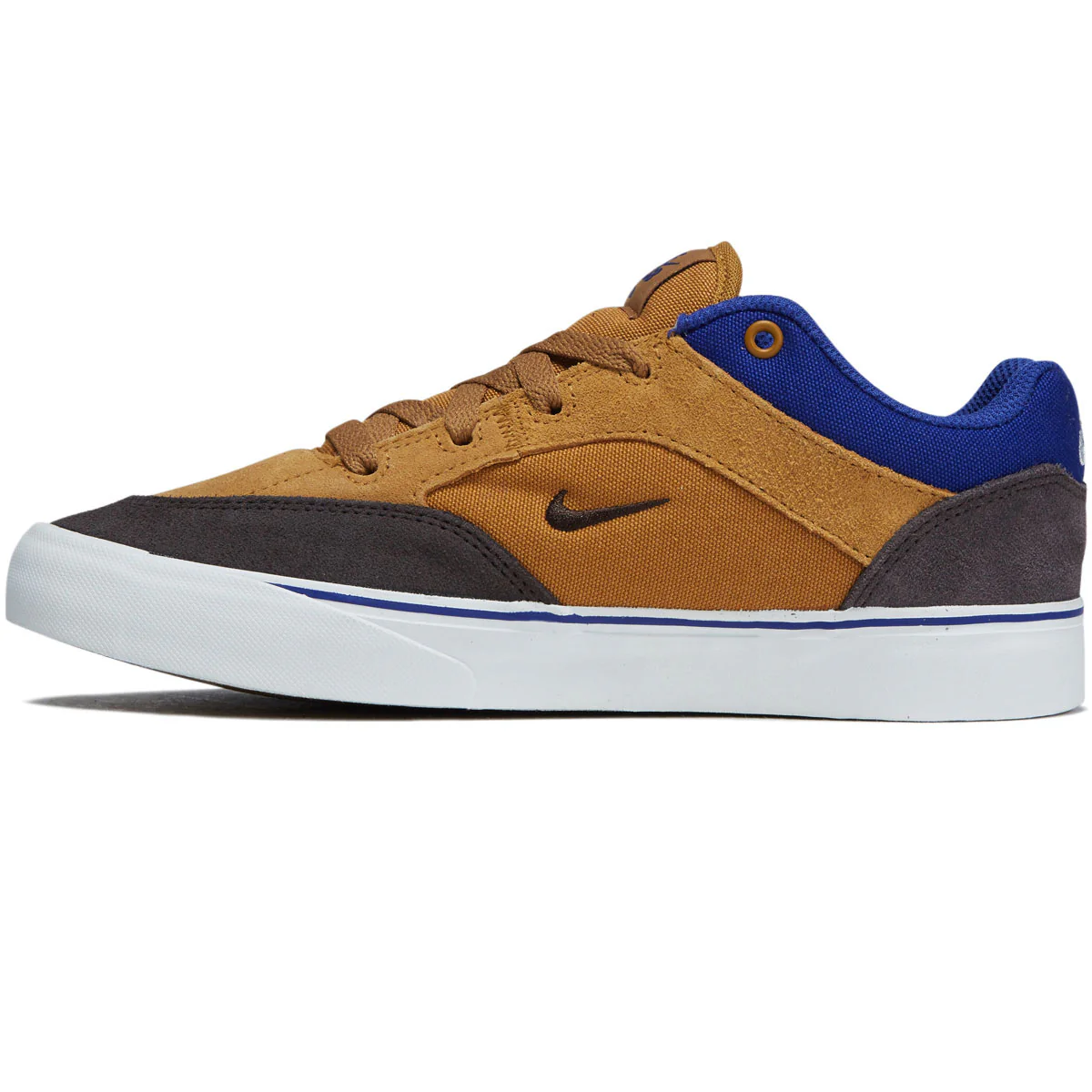 Nike SB Youth Malor Shoes - Wheat/Velvet Brown/Deep Night - Image 2